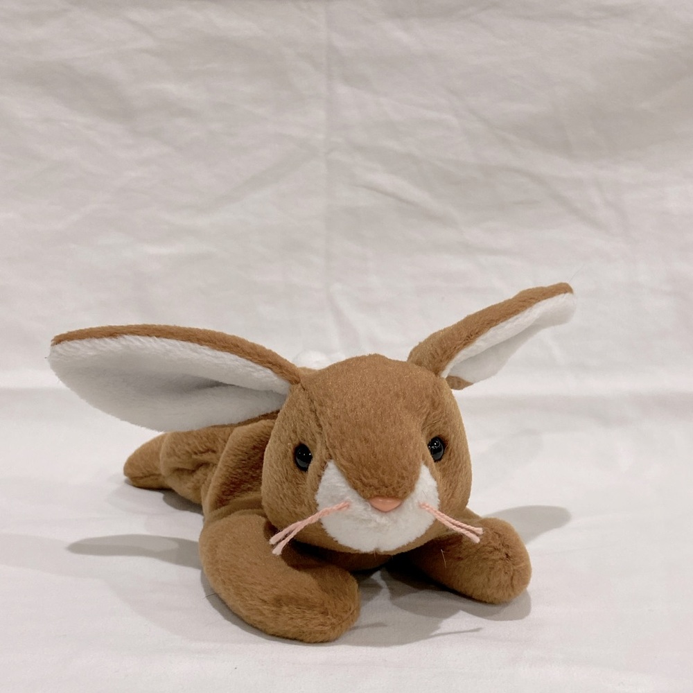 1995 Ty Brown Plush Rabbit "Ears"